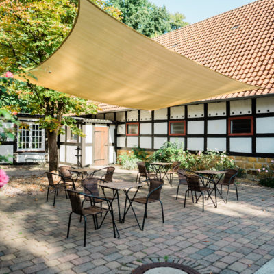 Terrasse im Innenhof am Ramselhof